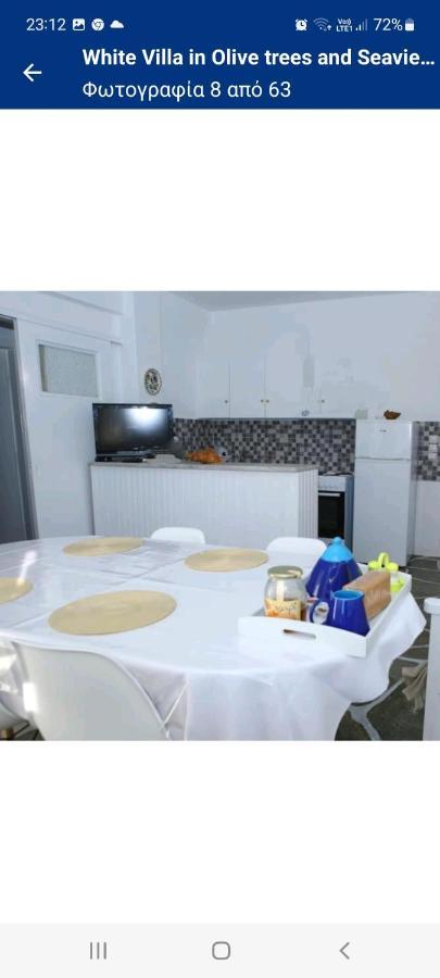Almiropótamos White Villa In Olive Trees And Seaview To Panagia מראה חיצוני תמונה